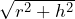  \sqrt{r^2 + h^2} 