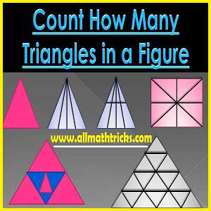 how many number of triangles | counting figures in reasoning tricks