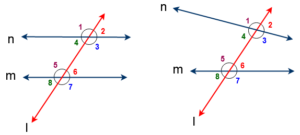Transversal Angles | Angles formed by parallel lines and transversal ...