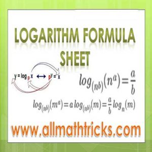 Logarithm formulas sheet| log rules |properties of logarithms | logarithm rules practice | logarithm tutorial