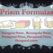 surface area and volume of a Triangular Prism, Rectangular Prism, Pentagonal Prism , Hexagonal Prism , Octagonal prism, Polygonal prism | prism formulas