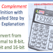 Two's complement steps | turn decimal numbers or binary number into 2s complement