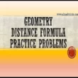 distance formula geometry definition with practice problems | Distance between two points on a line in the X-Y plane